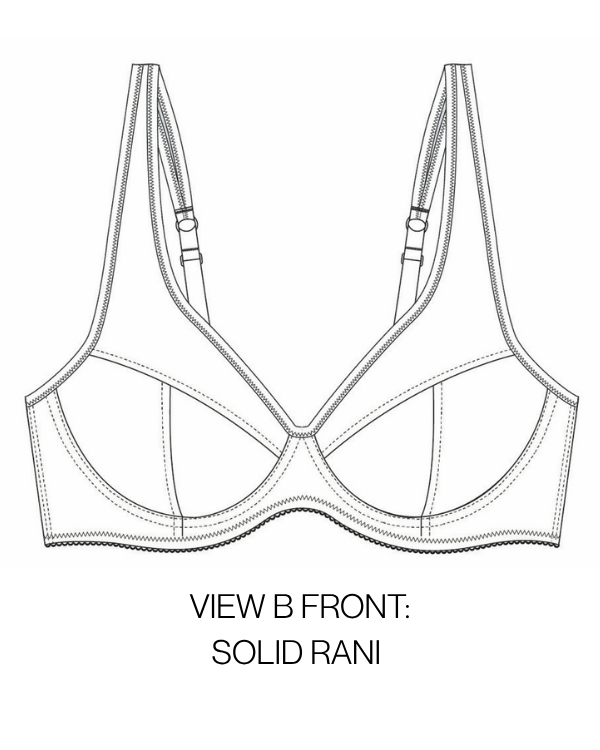 Rani Wired Bra: Sewing Pattern