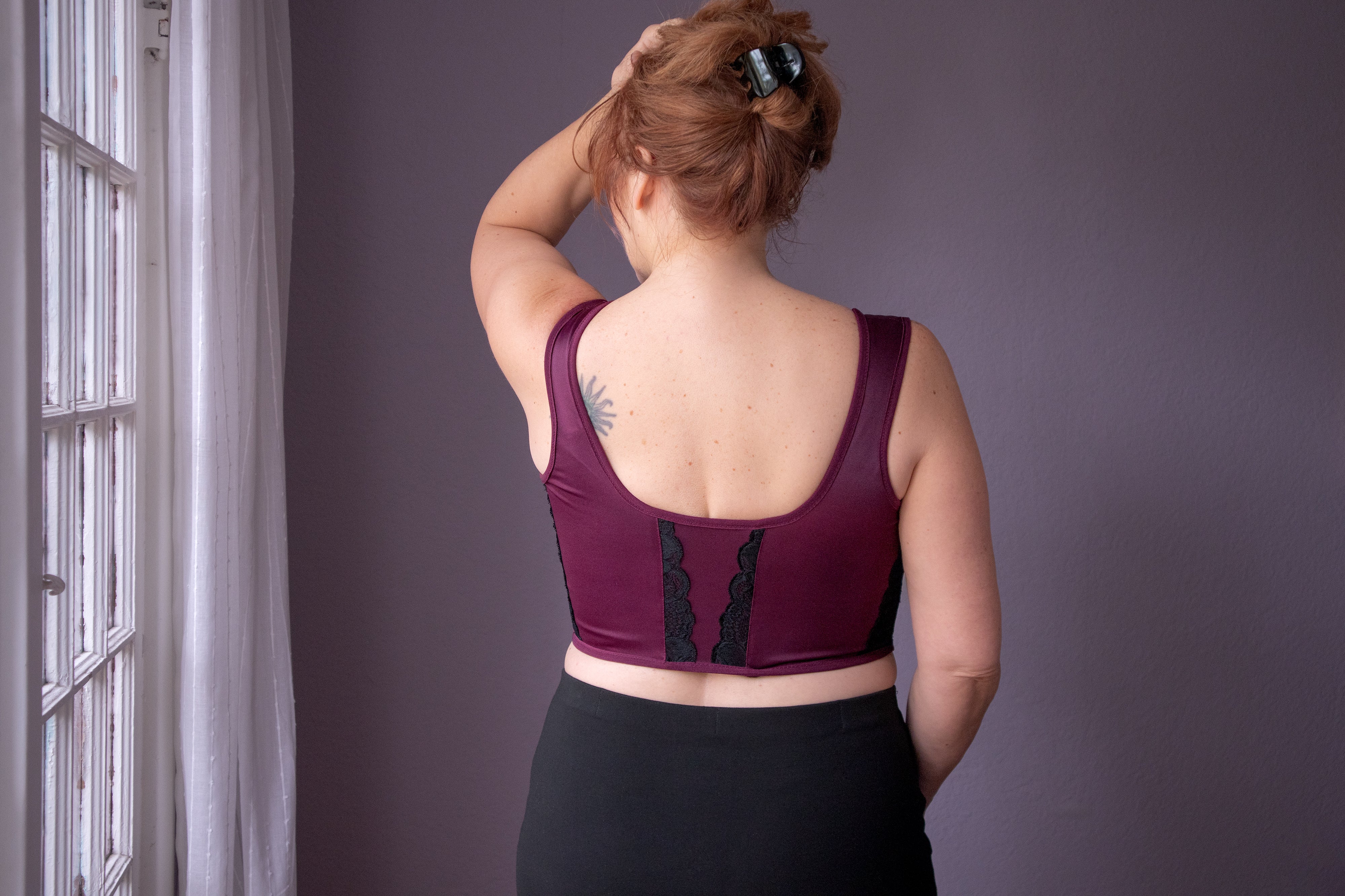 Odessa Holiday Top by Rubies Bras. Braless Bra Top for Going Out. Corset Bustier Shape That's Supportive, Comfortable and Shapewear with Boning. Front Closure Easy to Wear with Wide Straps With Foam. Wirefree With Flexible Boning To Lift Breasts.