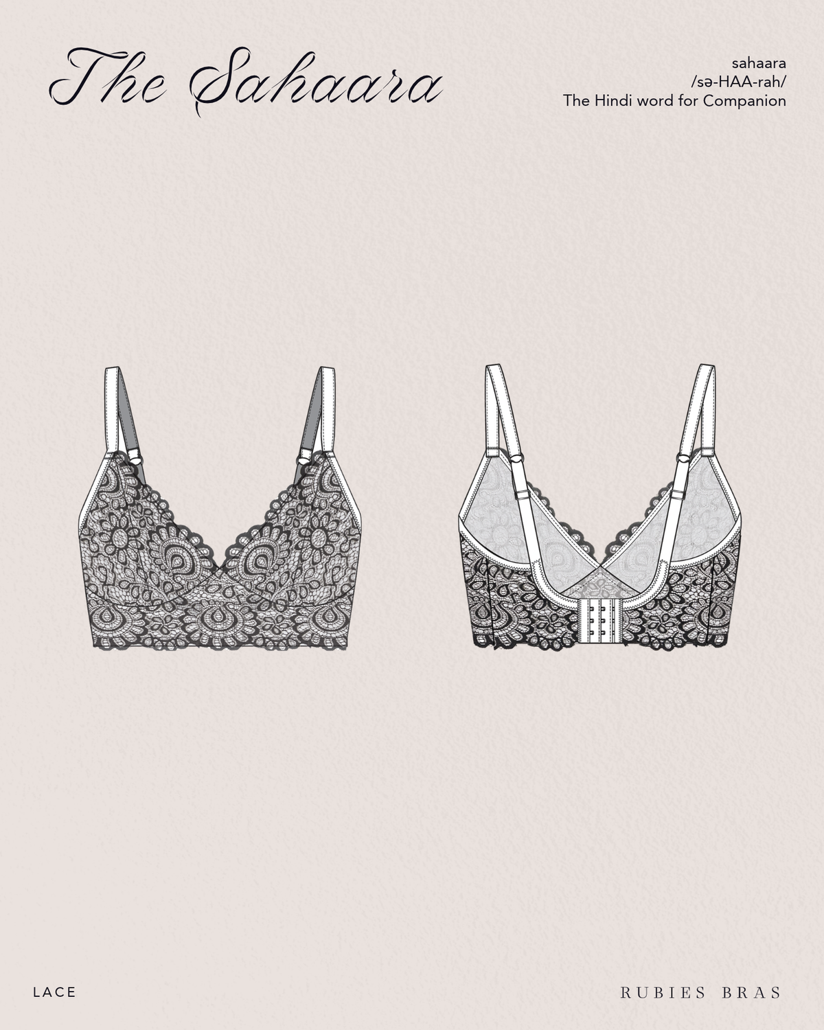 Sahaara Bra Sewing Pattern