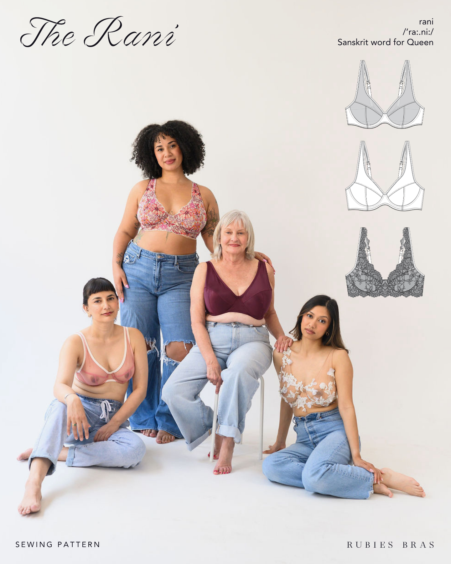 Rani Wired Bra: Sewing Pattern