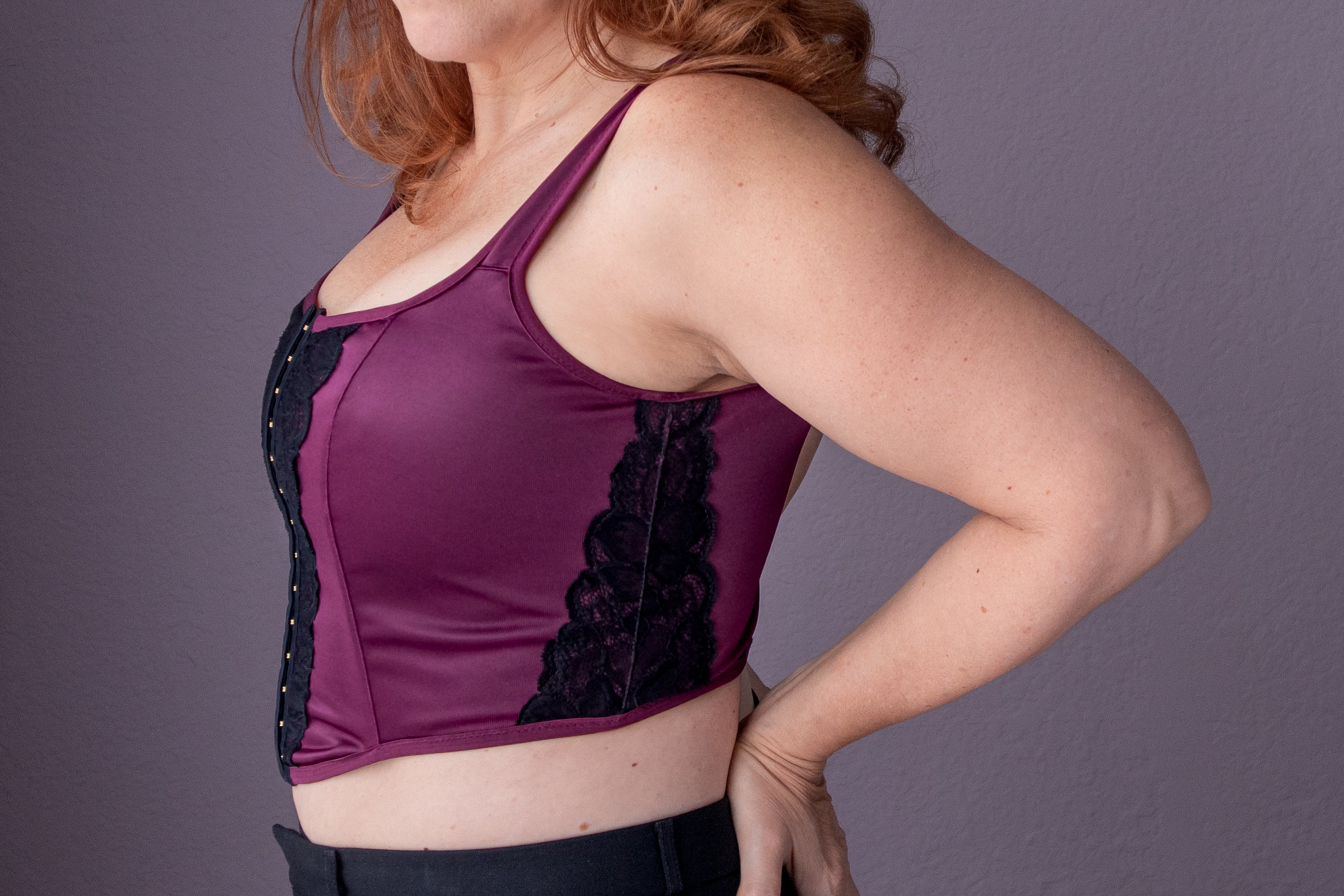 Odessa Holiday Top By Rubies Custom Bras. Special Occasion Bras For Parties and Events or Wearing Out as A Top. Wirefree for Special Breasts. This Corset Top has the Most Support Without Having to Wear A Bra. This Bustier Style Top Can Be Worn Without A Bra and Still Lift Your Breasts and Make Your Boobs Look Good When Going Out.