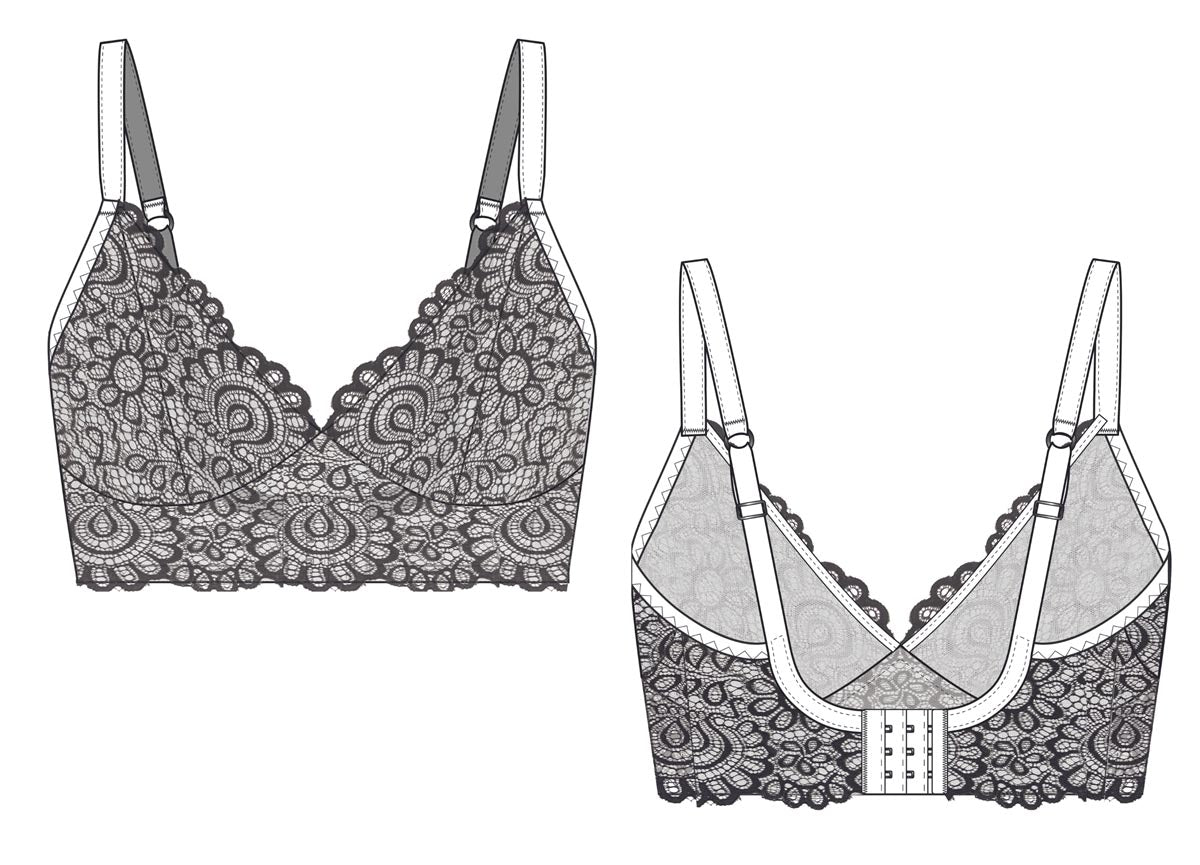 Wirefree Bra Sewing Pattern Made For All Levels & Beginner Sewers