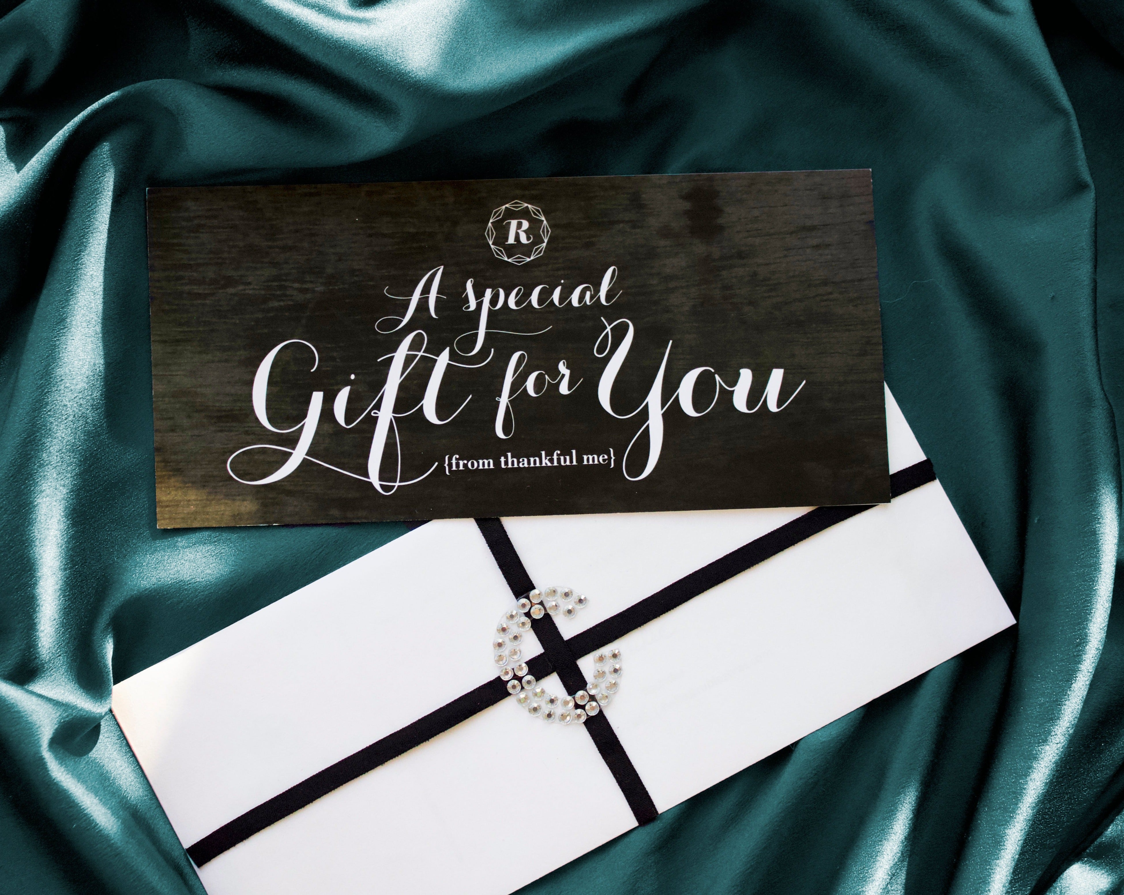 RUBIES CUSTOM BRAS: LUXURY WRAPPED AND PERSONALIZED GIFT CARDS FOR HER