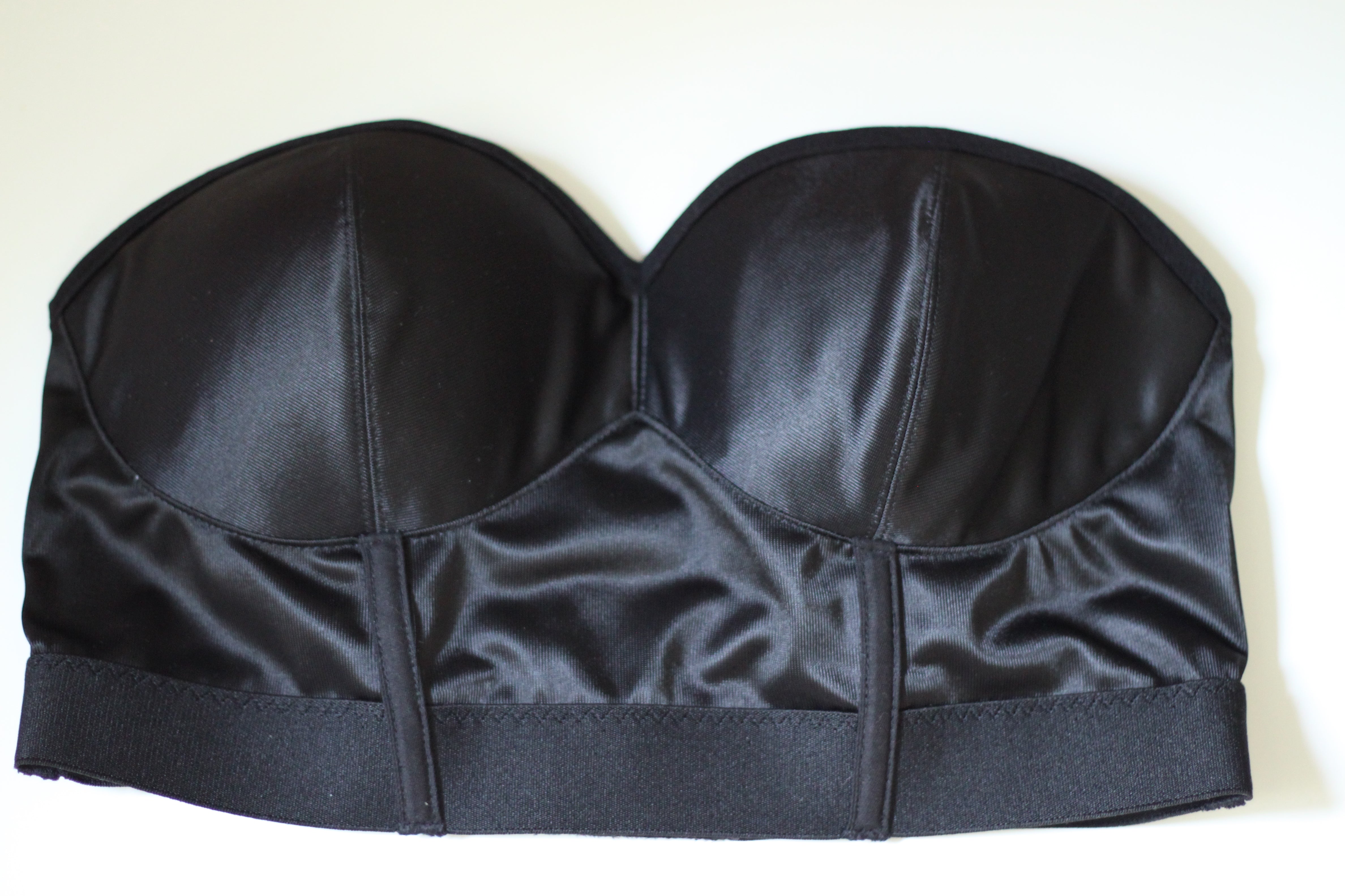 Flat lay of Rubies Bras strapless bra.