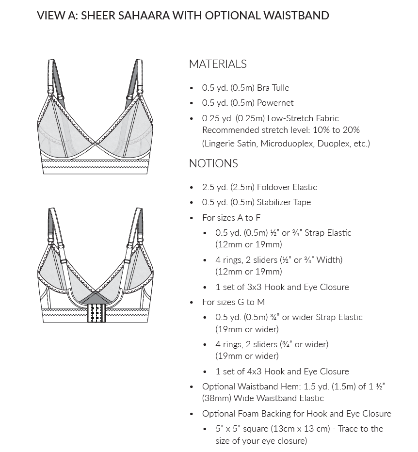 Advice, Resources and Supplies for Starting To Sew Lingerie