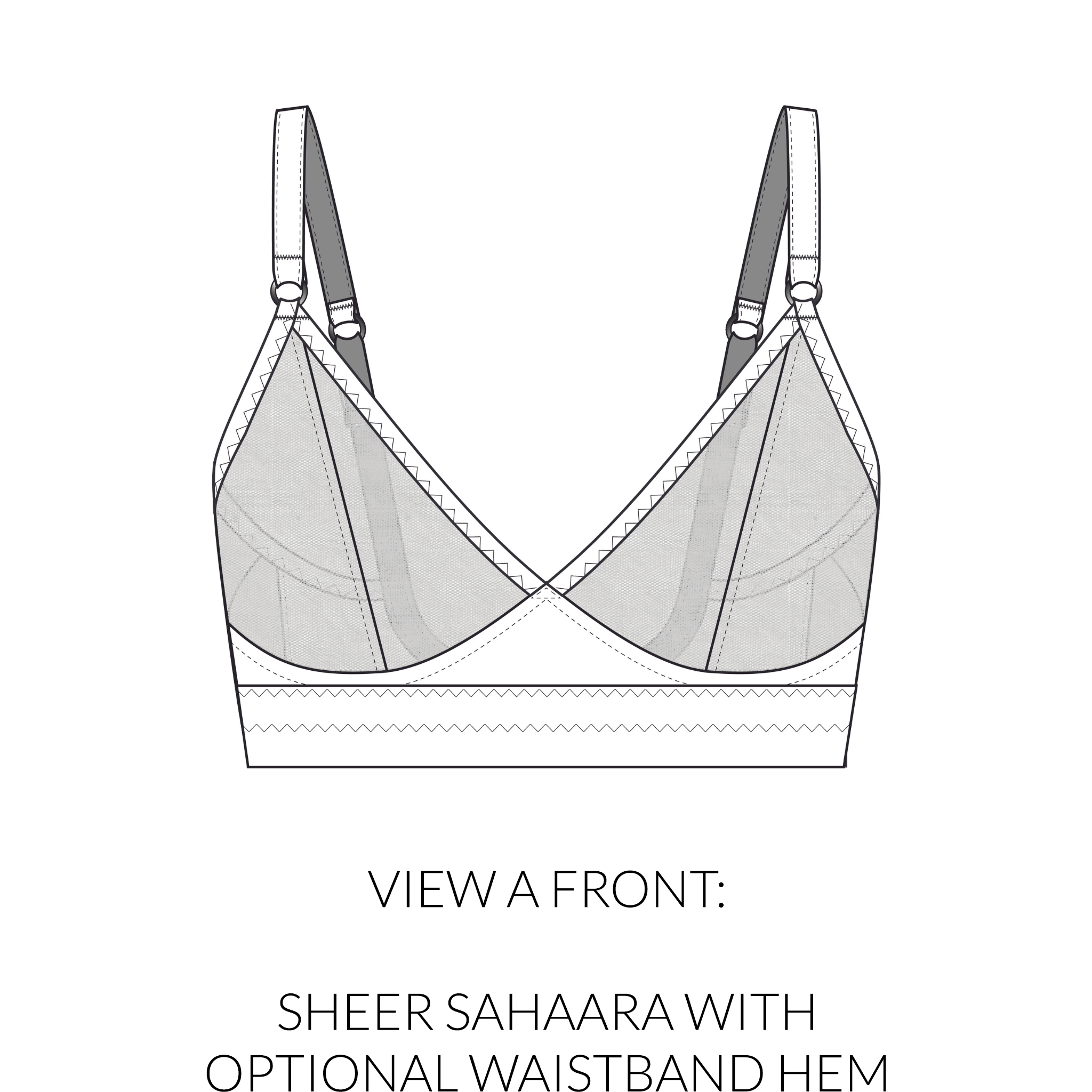 Bra Pattern 30-36AA and 30-36A -  Israel